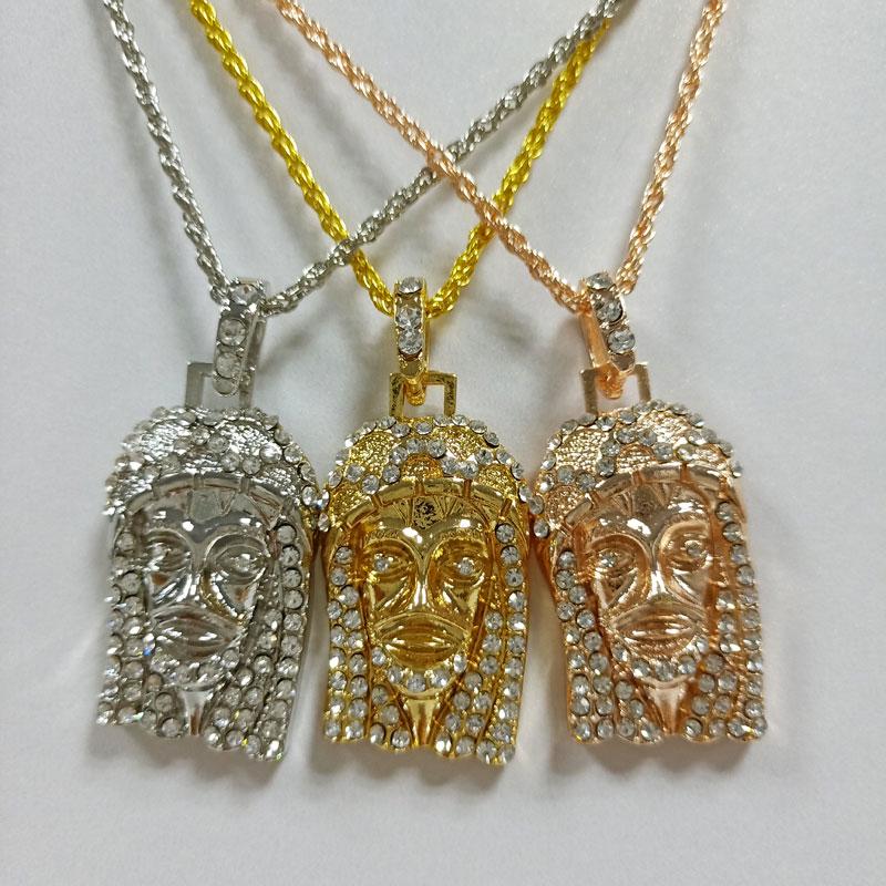 Head Pendants Necklaces Men Jewelry 