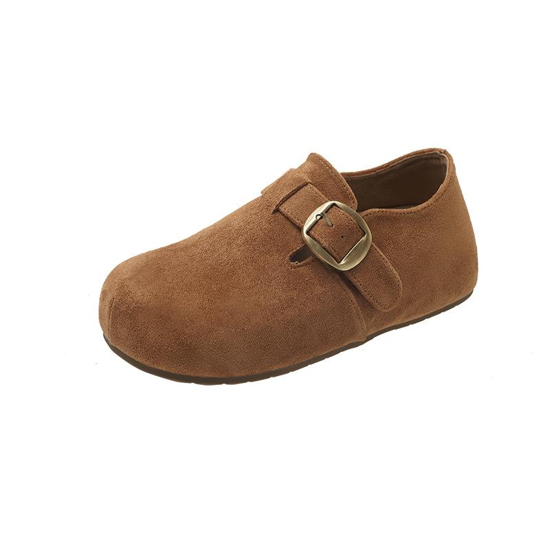 New Thick-soled Women's Shoes with Insole Height Increase, Retro Full-bag Height Increase, Versatile Single Shoes
