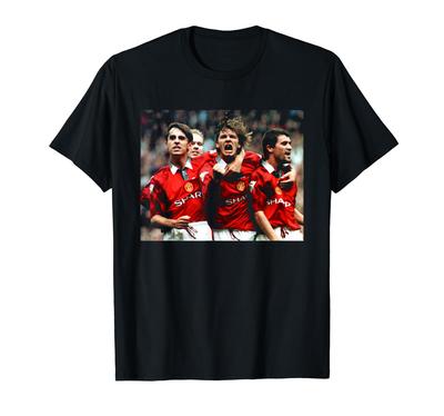 David Beckham Gary Neville Roy Keane Manchester United Fußball T-Shirt