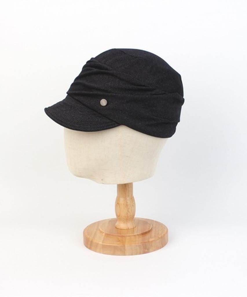 Yunibeosyeolkemiseuteuli Wire Wrinkle Poly Black Marine Cap