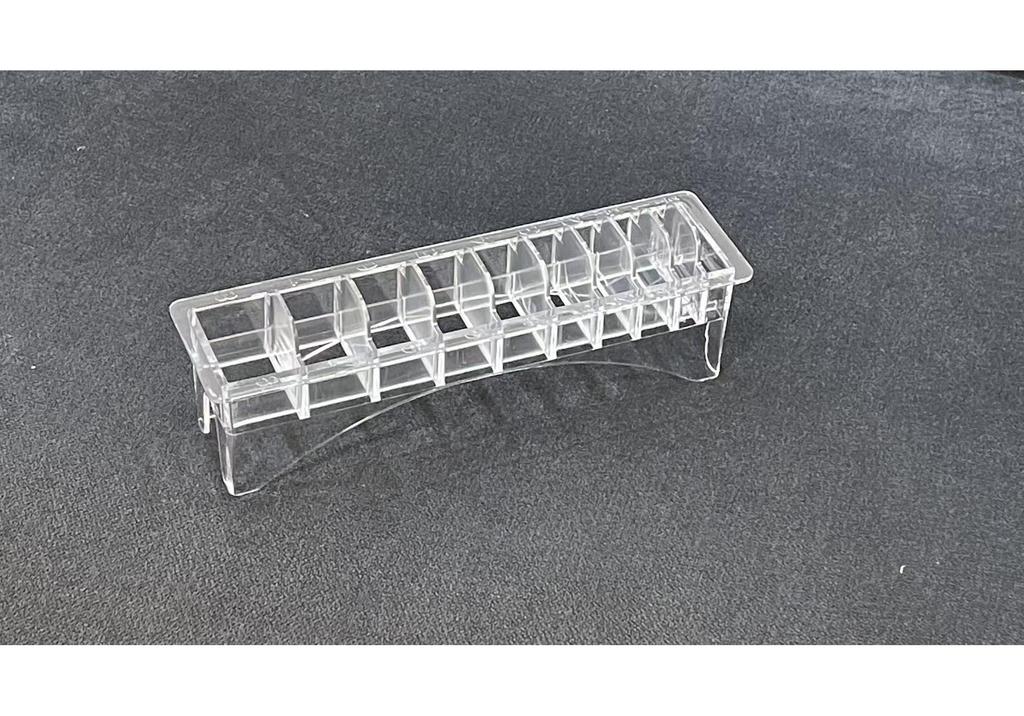 Electric Hair Clipper Storage Box with Adjustable Compartments (8 & 10 Card Capacity)