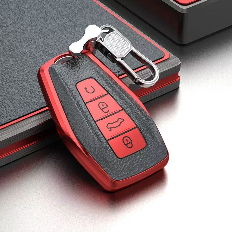Auto Keyless Protector For Geely Emgrand Ex7 Global Hawk Gx7 Gs Coolray X6 X7 Atlas Boyue Preface Car Key Case Cover Holder