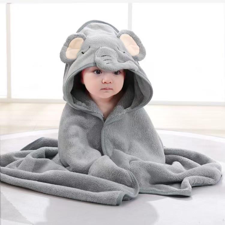 Super Soft Children's Hooded Cotton Bath Towel & Bathrobe for Boys & Girls