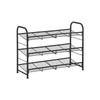 3-Tier Shoe Rack, Stackable Shoe Storage Organiser, Hold Up To 12 Pairs, Steel, 68.5 X 27.5 X 49.5 Cm, for High Heels, Trainers, Slippers