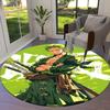 Roronoa Zoro Round Area Rug Carpet Rug For Living Room Bedroom Sofa Playroom Decor Nonslip Floor Mat