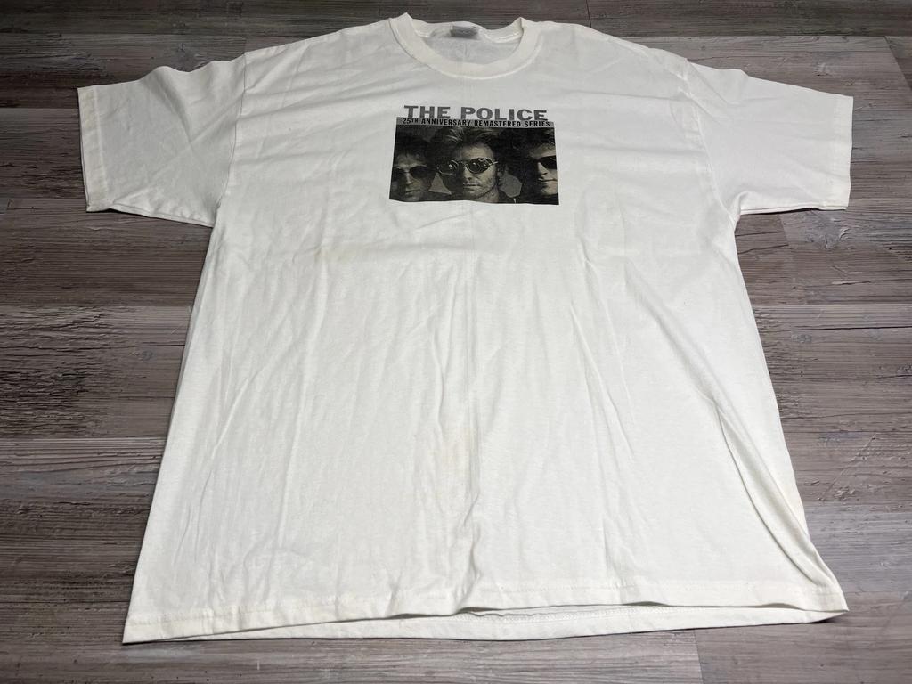 Vintage Record Time Record Store The Police T Shirt 25th Anniversary Remastered