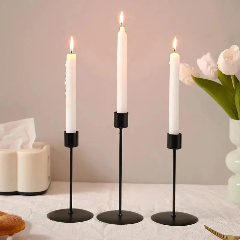 Candlestick Crafts Simple Nordic Desk Candle Ornament Candle Holder for Dining Room Decor Thanksgiving Wedding Festivals Gift