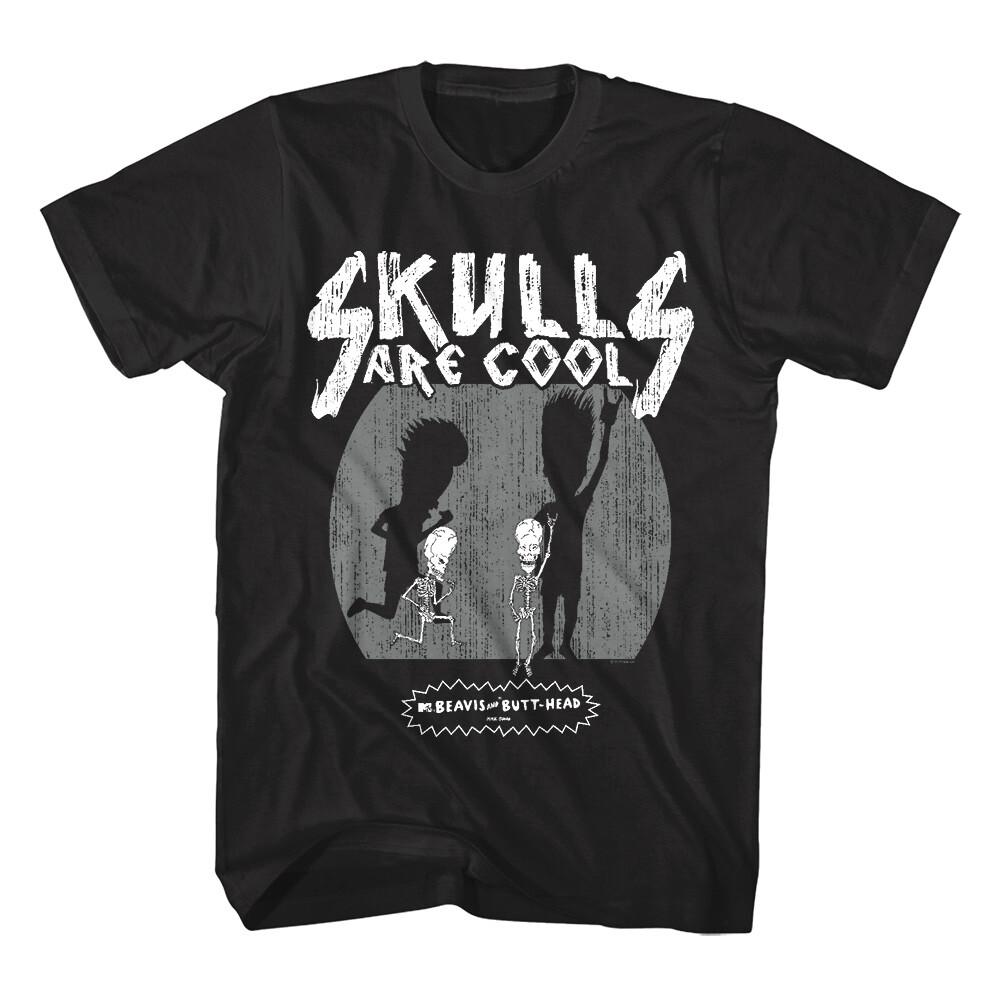 Beavis and Butthead Skulls are Cool Men T Shirt M