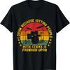 I Drum Because Hitting People with Sticks Funny Drummer T-Shirt