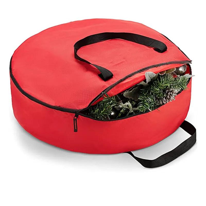 Christmas Tree Bag Oxford Cloth Foldable Xmas Decoration Wreath Storage Bag for Storing Christmas Utenciles Garland Home Storage
