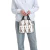 White Swiss Shepherd White German Shepherd Insulated Lunch Bag for Women Children Portable Food Boxes Thermal Lunch Box Tote