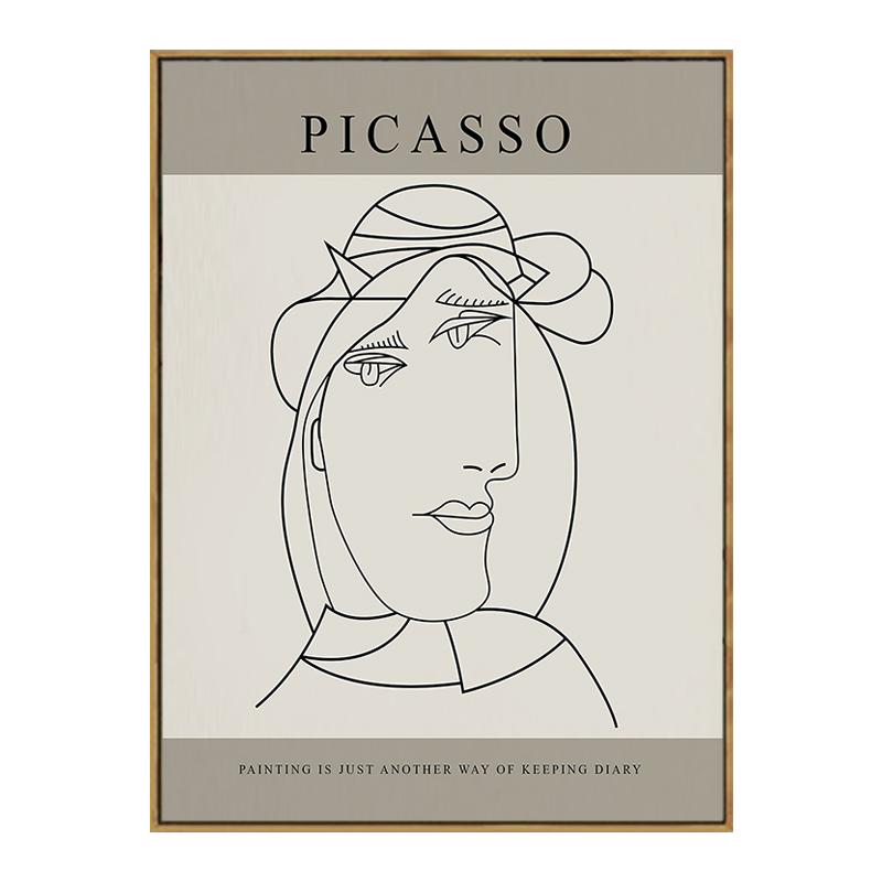 

Вінтажний плакат Пікассо Поцілунок Собака Абстрактні Декоративні Принти Живопис на Полотні Настінне Мистецтво Картина Декорація для Дому Вітальні Інтер єру Кімнати 40x50cm No Framed