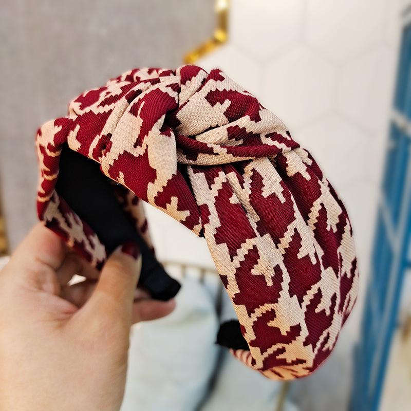 Spring Summer Women Beautiful Print Cloth Knotted Hairbands Fashion Girls Hair Hoop Accessories