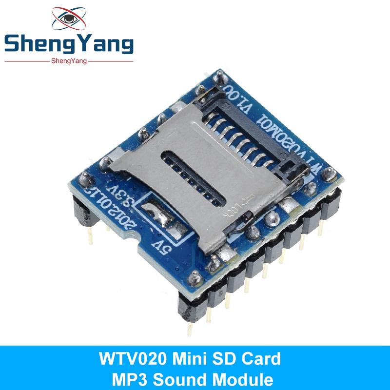 TZT 1/2/5 Bucăți WTV020 GPD2846A Mini Modul Player MP3 Card TF Modul Sunet MP3 Modul Voce Pentru Arduino GM Modul Alimentare