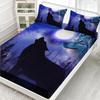 Forest Animal Pattern Mattress Three-Piece Digital Printing Mattress Bedding Set Adult Children
