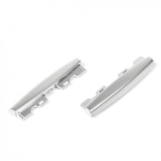 2x Matte Silver ABS Car Center AC Vent Tab Clip Strip Change For BMW X5 F15 X6