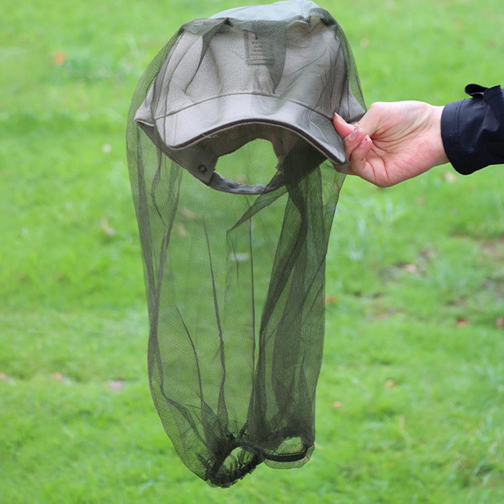 1/2 PCS Face Head Protector Anti Mosquito Insect Hat Net Bug Mesh Head Net Midge Net Hat Head Cover for Outdoor Camping Fishing
