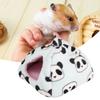 Panda Sky Blue Winter Thicken Plush Cloth Pet Nest Hamster House Hedgehog Bed for Guinea Pig Flying