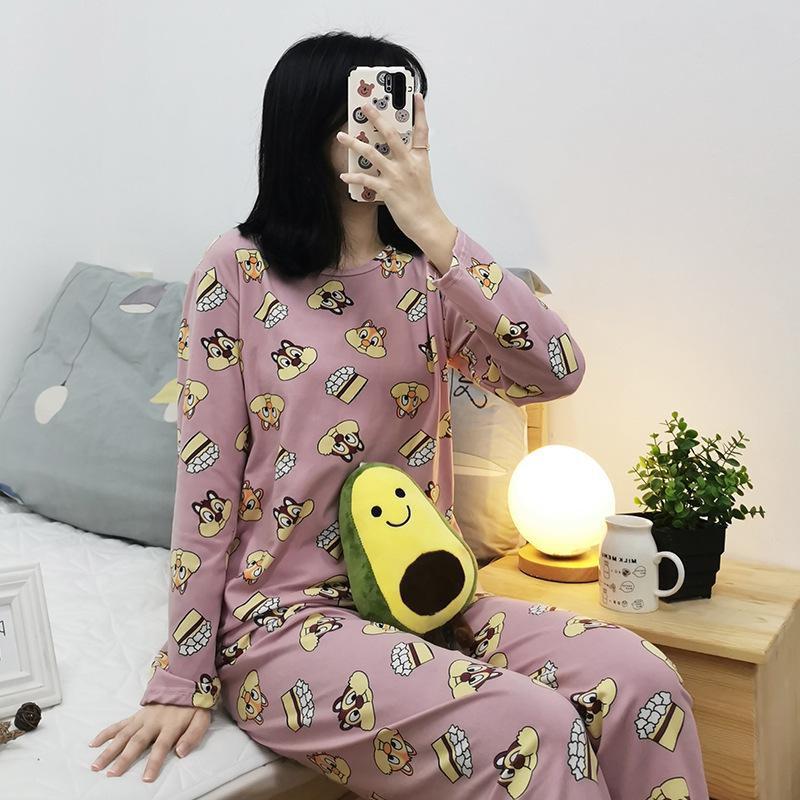 Women's Autumn/Winter Pajama Set: Cute, Girlish Long-Sleeve, Loose, Casual Homewear