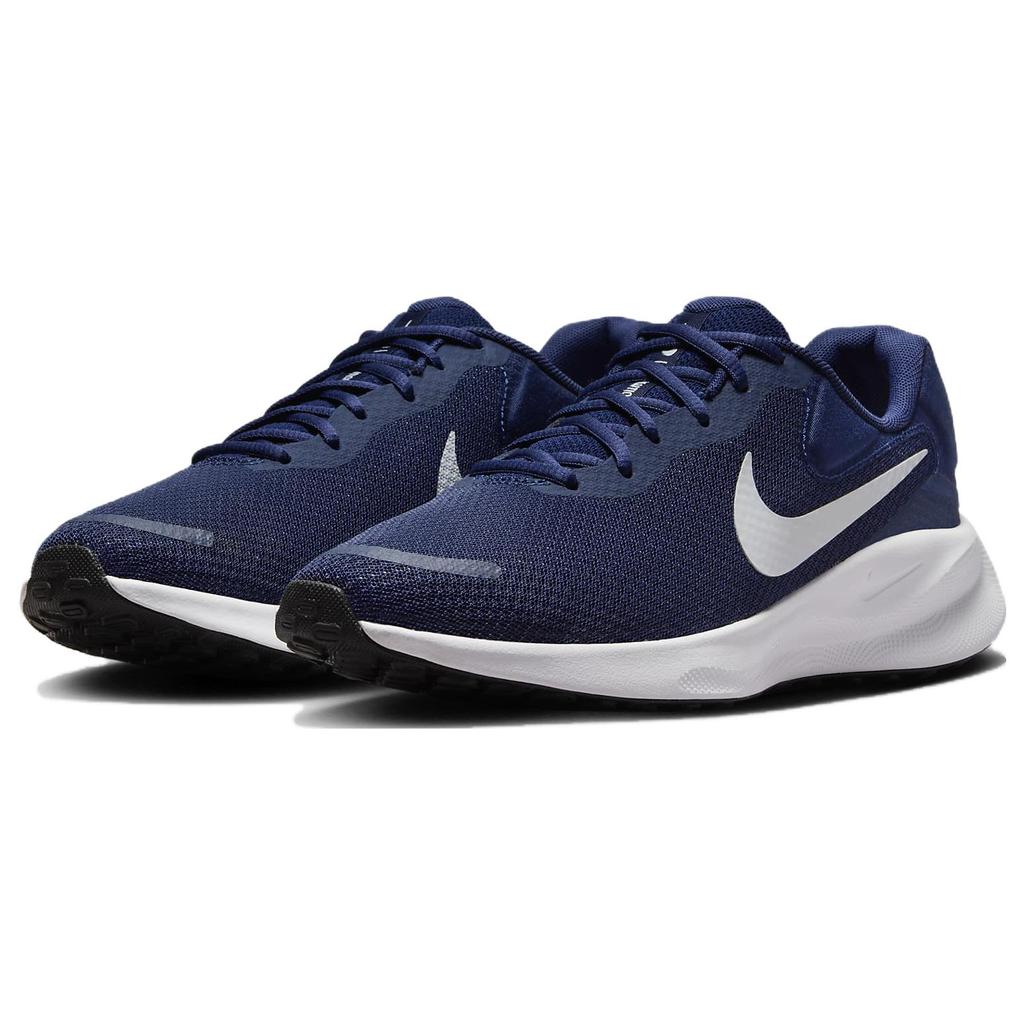 New Nike Revolution 7 Midnight Navy Black White Pure Platinum FB2207-400