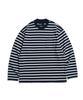 MIDUPDATE Border Stripe Pocket Loose L/S Tee_Bl