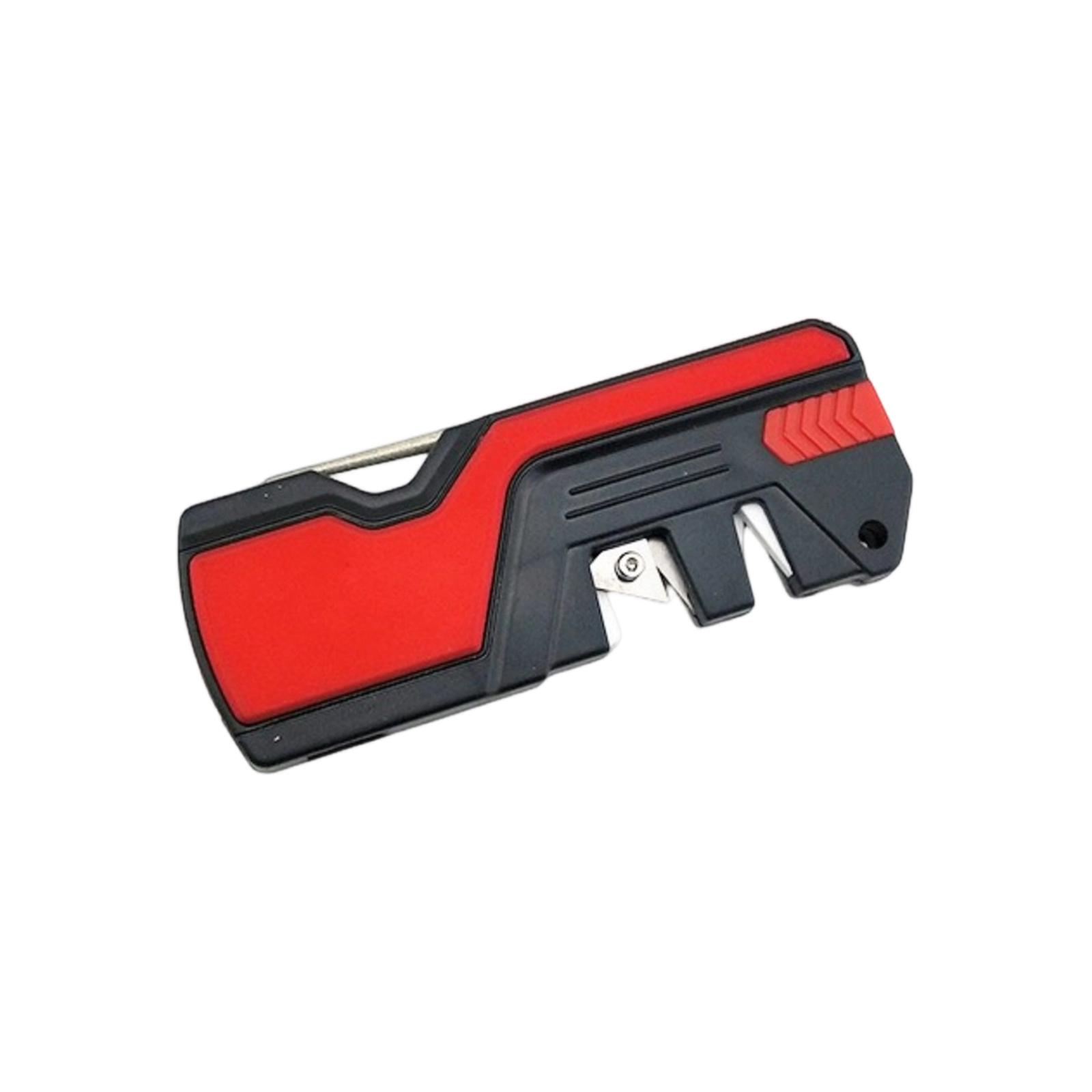 Multi-Function Portable Sharpener & Outdoor Tool -  Fire  Built-in Stone One Size красный