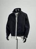 Men's Spring Japanese Style Jacket - Versatile and Stylish in Black and Deep Purple