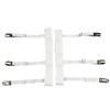 1 Pair Elastic Shirt Holder Stays Three Clip Thigh Suspender Garter Socks Fastener Clip  Men Women