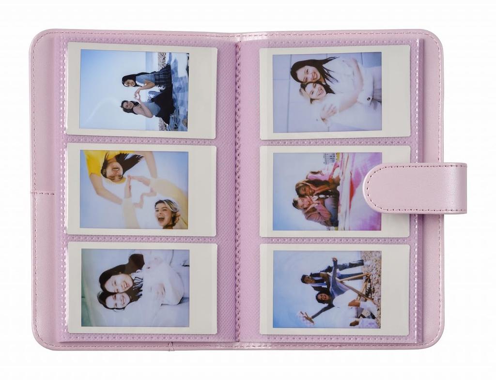 Fujifilm INSTAX Mini Photo Album, 108-sheet Capacity, Pink.