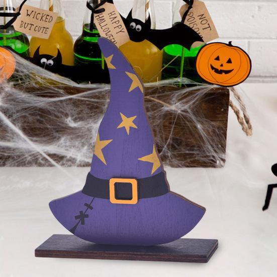 Halloween Wooden Ghost Sign Cute Ghost Witch Pumpkin Tiered Tray Decoration for Home Shelf Mantel Tabletop Windowsill Decor