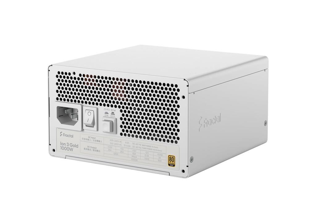 Fractal Design Ion 3 Gold 1000W White PC Power Supply Unit PS1672 FD-P-IA3G-101