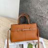 First-Layer Cowhide Shoulder Women'S Bag, Large-Capacity Messenger Tote Bag, Women'S Mommy Bag, Commuting Fashion And Simple Shopping