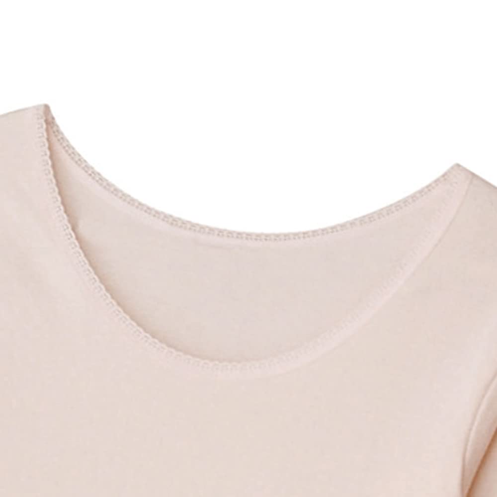 Gunze Sleemer Comfort Workshop Wool Blend Gauze Sleeves Made In Japan KH4146 New Noble Beige LL 3/4 Women's