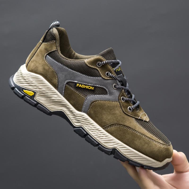Men Work Shoes Spring New Sports Running Shoes Fashion Non Slip Wear-resistant Casual Sneakers Trainers Men Boots Zapatos Hombre