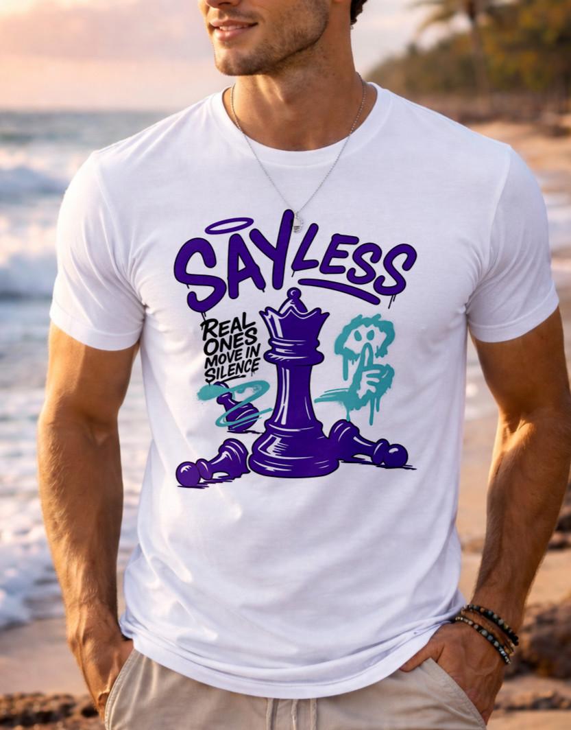 say less Real ones   T-Shirt White Unisex Tee Custom Sizes Available S-3XL XXXXL