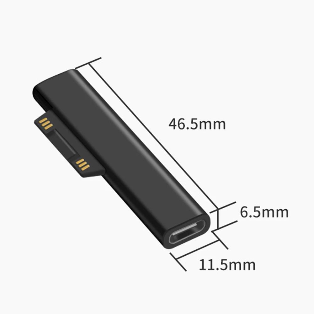 

For Microsoft Surface Pro X 8 7 6 5 4 3 Go Book to USB Type C PD Adapter Tablet Converter Laptop Plug Fast Charge Connector