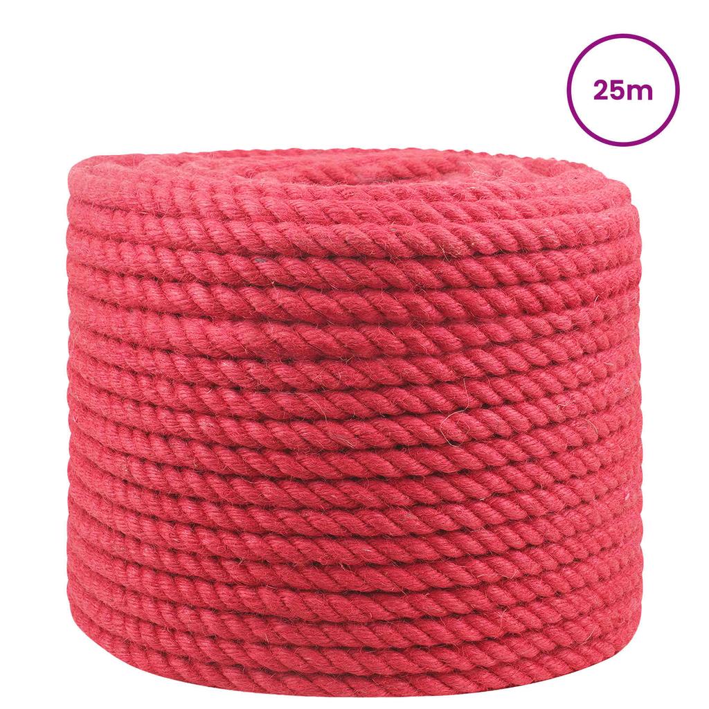 Jute Rope Red 100percent Tossa Jute