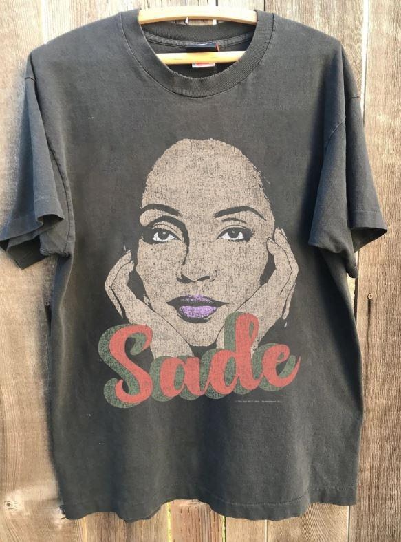 Vtg Sade charcoal t-shirt classic style men women tee QT2269 XXL