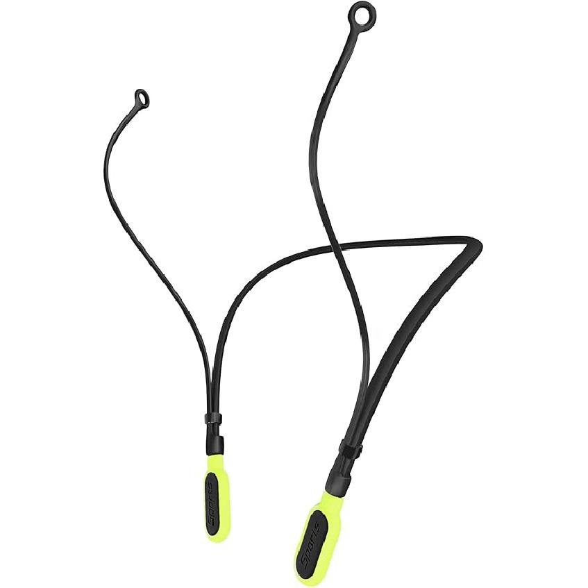 HALLEAST Earplugs Cord, Anti-Lost Earplug Lanyard Neckband, Safety Connector Strap, Black