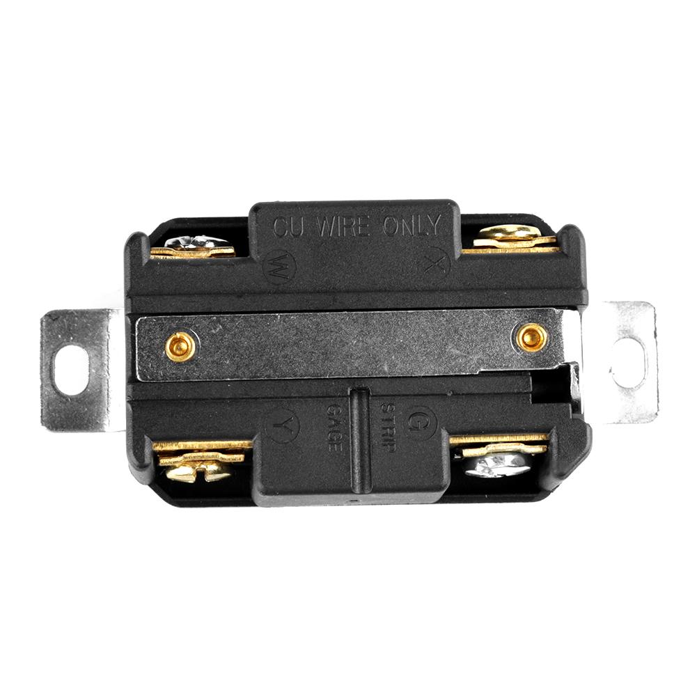 4 Pin NEMA L14-30 Generator Plug and Receptacle Set Contacts Lightweight for 125V 30A Generator RV AC Outlet