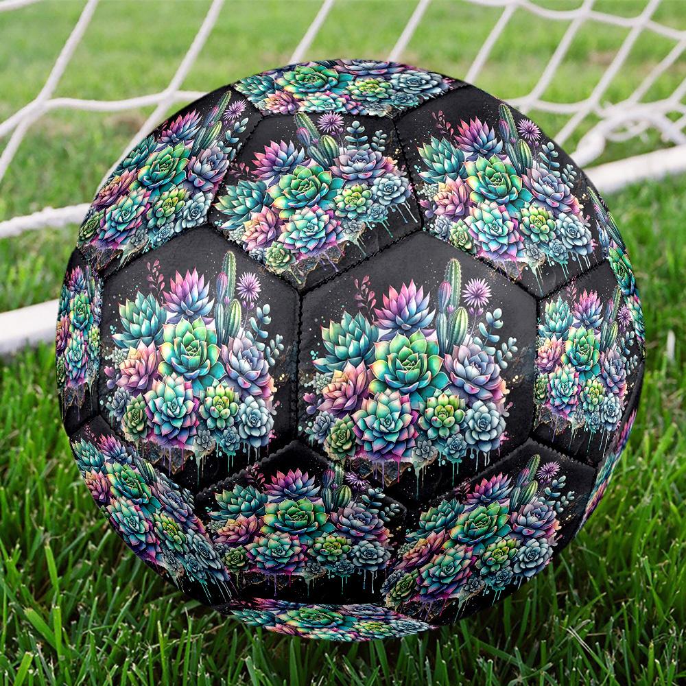1pc Succulent Garden Size 5 Soccer Ball Professional Match Training Football Indoor &Outdoor Sports Ball Training Ball Lightweight Durable y12