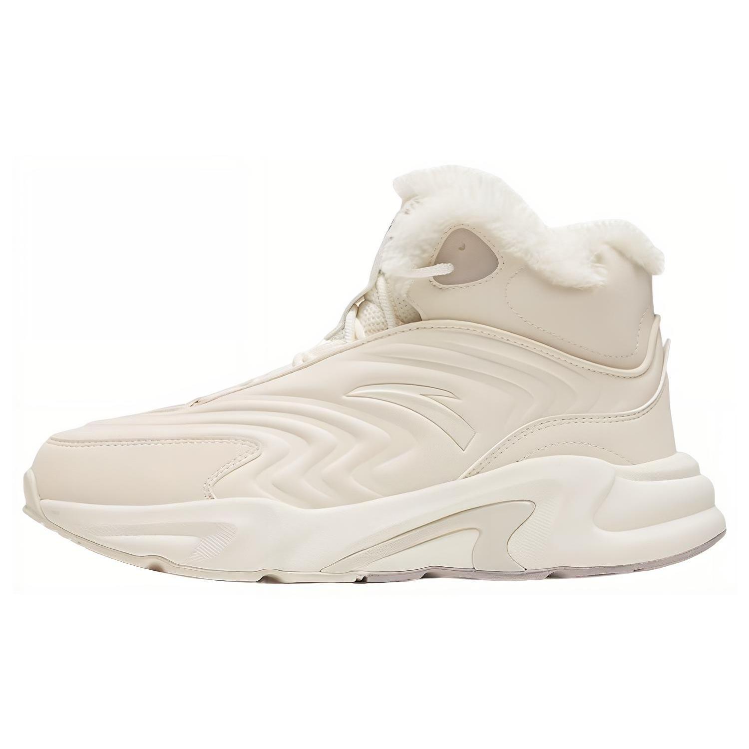 

New Anta Walker Anti-Slip And Wear-Resistant Warm High-Top Sports Casual Shoes Women s White 922248935-1 35.5