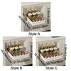Pull-out Kitchen Storage Rack Anti-slip Slide Out Pantry Shelves Drawer Type Storage Tray  for Home