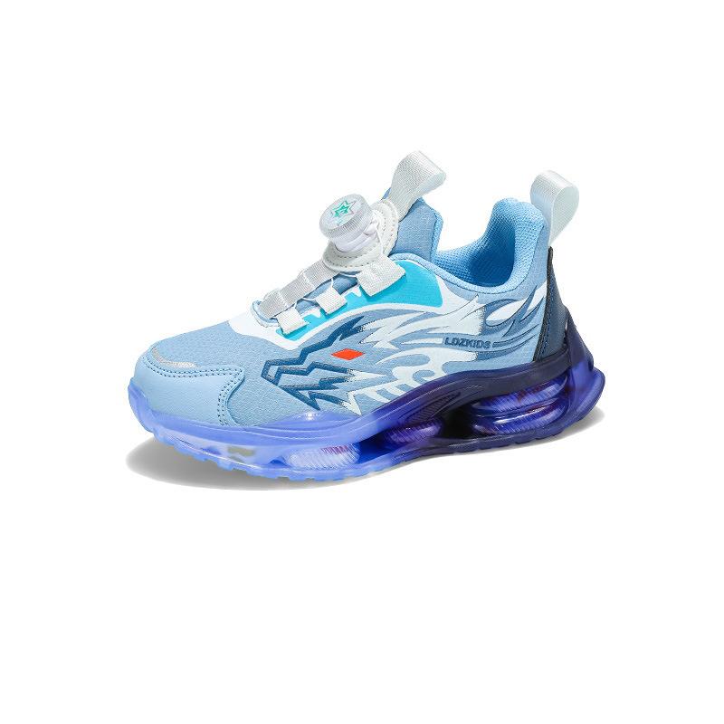 Nezha Aobing boys running shoes 2025 autumn new leather waterproof girls basketball shoes fashion sports shoes