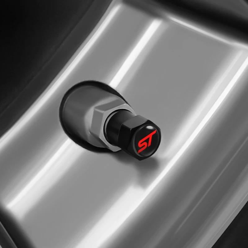ST Line Style Tyre Valve Caps Air Stem Covers for Focus Kuga Explorer Edge Escape Ranger Bronco Valve Stems 1