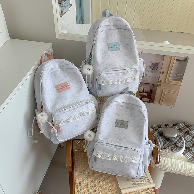 Schoolbag spring new Korean style INS forest style fairy gentle elementary school backpack high appearance sweet travel backpack