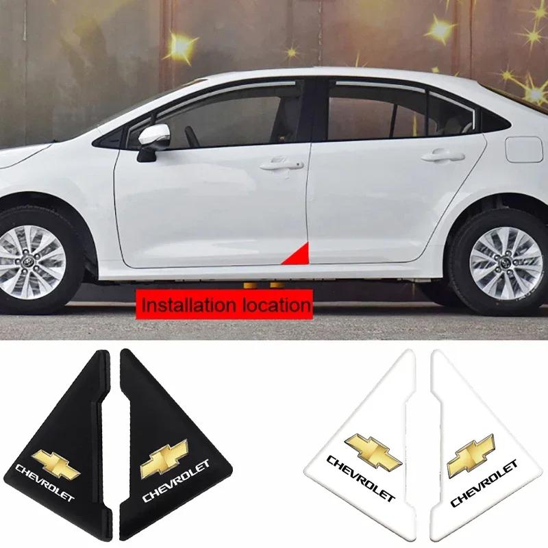 Car Door Corner Protection Decals Stickers Chevrolet Logo Cruze Malibu Cavalier Monza Sail Trax Equinox Captiva Lacetti Orlando