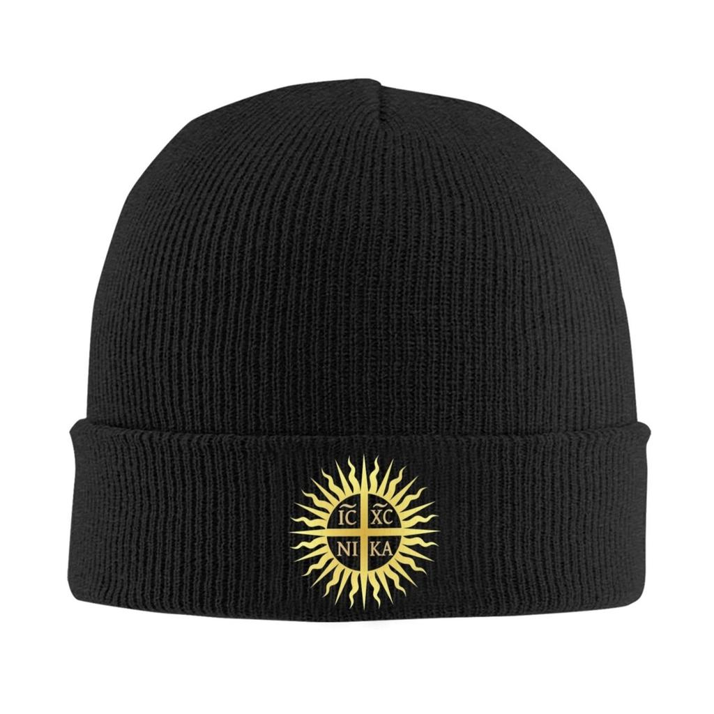IC XC NIKA Cross Christian Orthodox Hats Autumn Winter Skullies Beanies Baggy Cap Unisex Knitted Hat