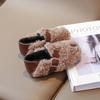 Kids' Winter Shoes 2024 New Girls Cotton Shoes Flat Loafers Versatile Simple Warm Children's Shoes Fashion Soft Bottom Non-slip