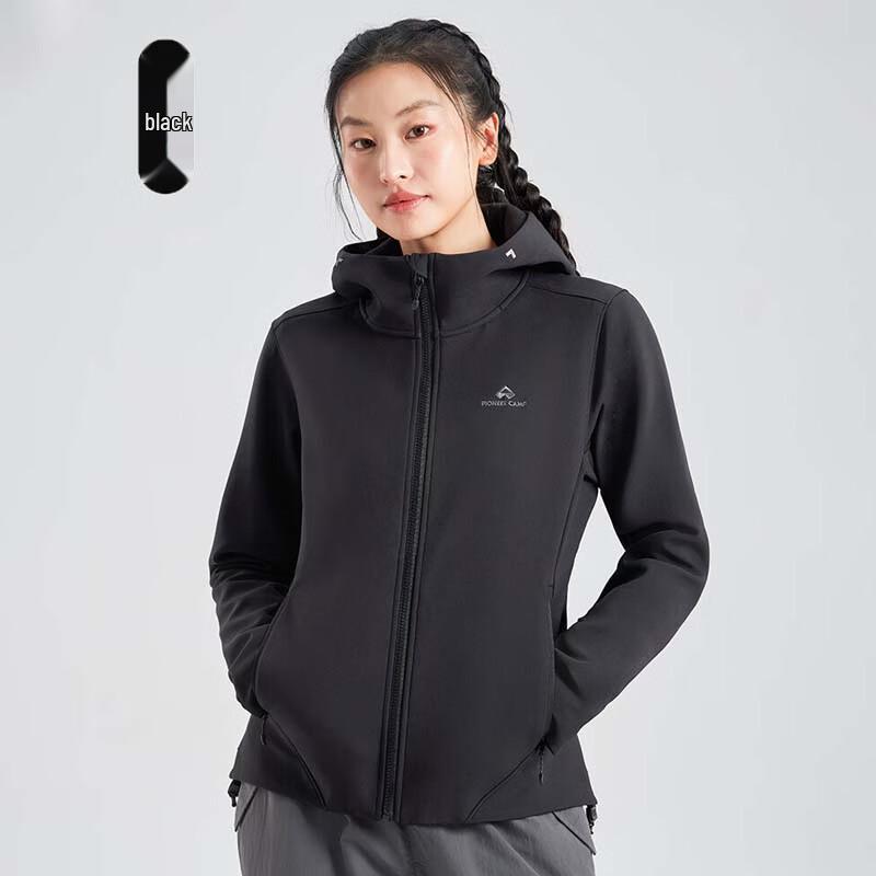 Pioneer Camp Women's Fleece-Lined Softshell Hiking Jacket